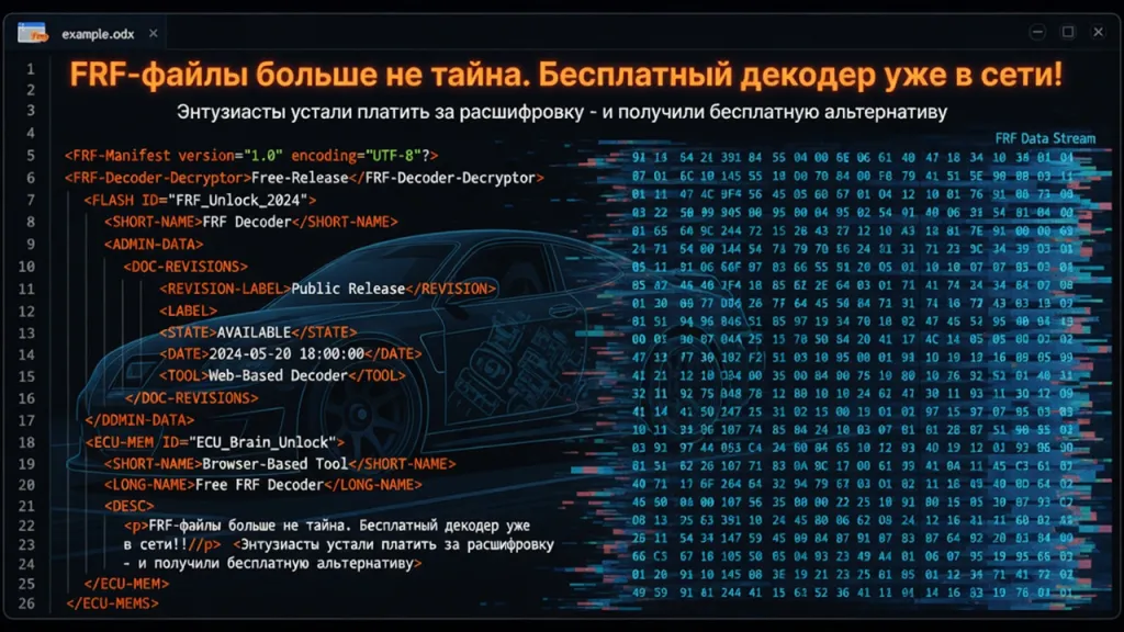 FRF-файлы больше не тайна. Бесплатный декодер уже в сети!