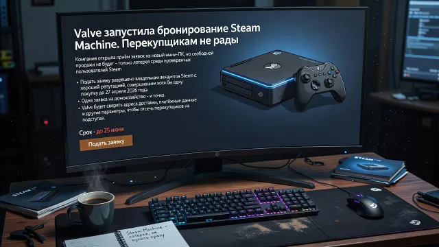 Valve запустила бронирование Steam Machine. Перекупщикам не рады